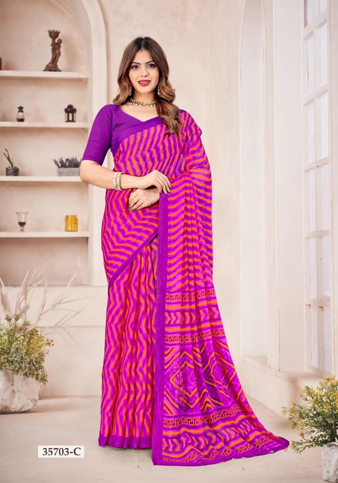 Star Chiffon 167 Ruchi Printed Daily Wear Sarees Wholesale Price In Surat
